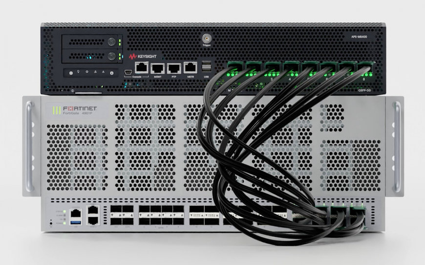 Keysight 400GE Testplattform für Cybersecurity im Netzwerk validiert Fortinets Hyperscale-DDoS-Abwehrfähigkeiten